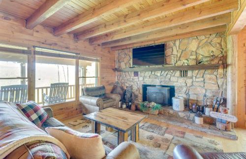 Topton House | Rustic Topton Cabin with Game Room and Private Hot Tub