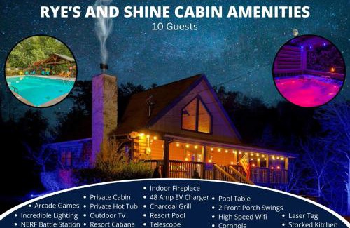Sevierville House | Ryes and Shine Bootlegger's Cabin! Hot Tub* Pool* Arcade* Billiards *EV * Pet Friendly