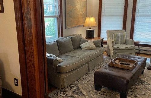 Scarborough Condo | Safe neighborhood, private deck & backyard; only minutes to beaches and Portland