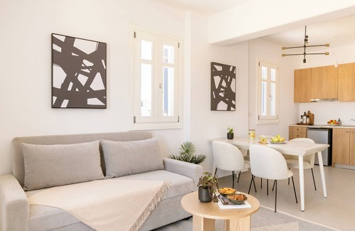 Molos Apartment | Sanders Paros Gardens - Nifty 1-Bdr Apt w Balcony