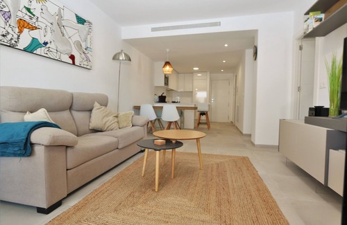 Santiago de la Ribera Apartment | Sanuk south facing balcony in Santiago de la Ribera