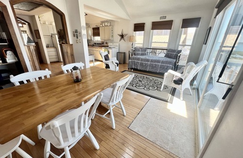 Townsend's Inlet House | Savor an unobstructed view of the bay from the deck
