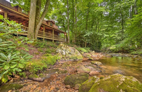 Highlands House | Scenic Creekside Cabin with Wraparound Porch!