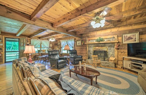Highlands House | Scenic Creekside Cabin with Wraparound Porch!