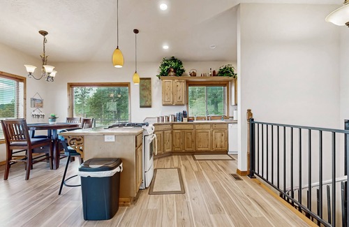 Coeur d'Alene House | Scenic lakefront retreat w/three decks, a hot tub & a private 48-foot dock