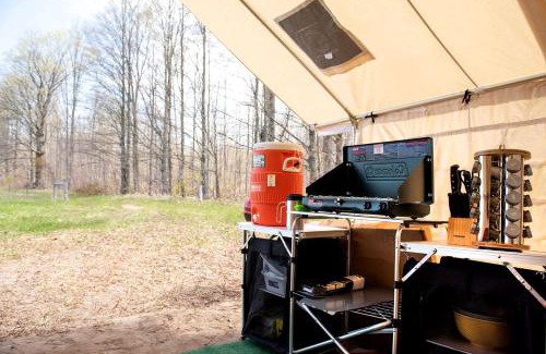Otsego County Other | Scenic Northern Michigan Glamping Tent on a Regenerative Farm