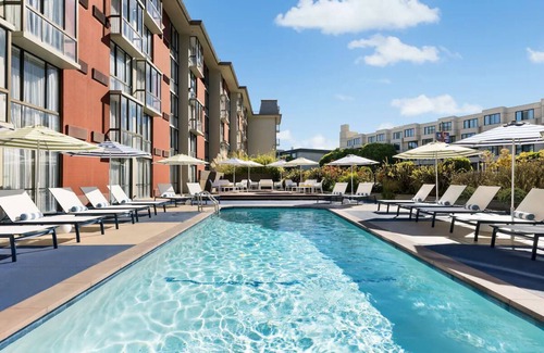 Fisherman's Wharf Hotel | Scenic Partial View From Your Relaxing Room w/Outdoor Pool Access