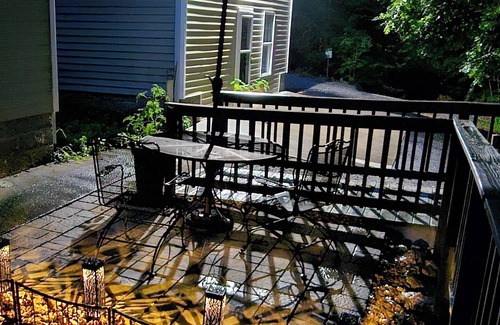 Decatur Apartment | Scenic Serene Stocked Spacious Studio 65in Smart TV WiFi Laundry Kitchen & Patio