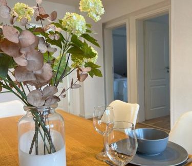 Loerrach Apartment | Schöne Altbauwohnung mit großer Dachterrasse für bis zu 8 Personen