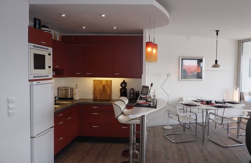 Schleswig Apartment | Schleiverliebt im Wikingturm 21.5 - 21. Stock, Aufzug, Tiefgaragen-stellplatz