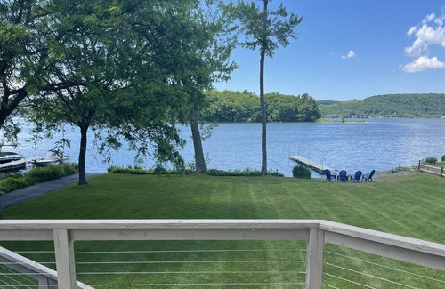 Richfield Springs House | Schoenlein Platz - Beautiful lake house, large lawn, swimming, fishing, big deck