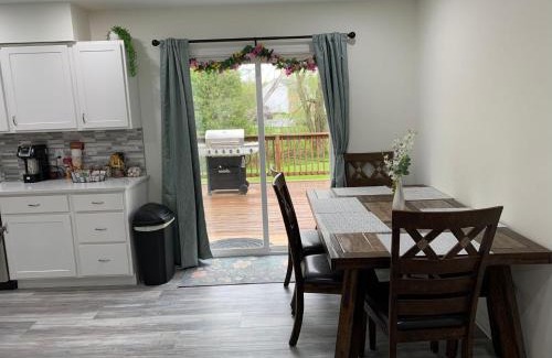 Elizabethtown House | School Village Walk-in shower and jetted tub