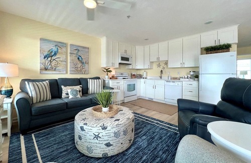 Surf City Condo | Sea Coast Suites 3 | Dog Friendly | Walking Distance to Everything