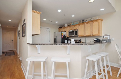 Yaupon Beach Condo | Sea Tales: Ocean View Condo with Community Pool, Hot Tub, Across from OKI Pier
