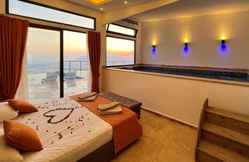 Uzumlu Villa | Sea View Villa with Pool in Kas - AWZ 119
