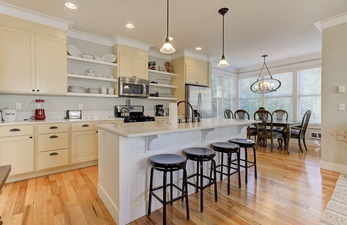 Seabrook House | Seabrook's Ampersand, a comfortable and cozy home, enjoy the private hot tub!