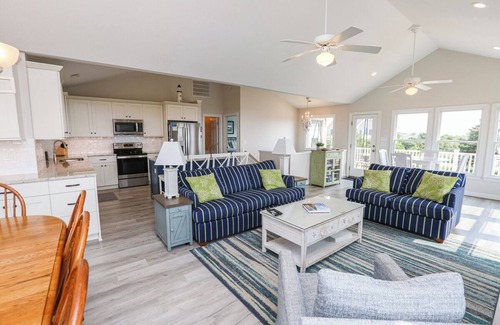 Carolina Dunes House | SEAS THE VIEW Oceanside, close to Duck Village, 7 bed, 4.1 bath, pool, hot tub, dogs allowed!
