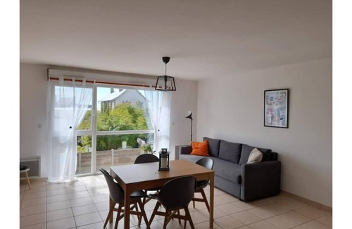 Agon-Coutainville Apartment | Seaside apartment 80 m, well located, quiet and bright Free wifi parking