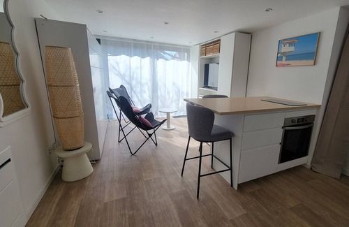 Lion-sur-Mer Apartment | Seaside studio with bikes and garden