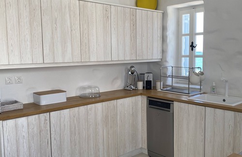 Drios Villa | Seaside Villa | Breathtaking view of the Aegean Islands next to a dreamy beach!