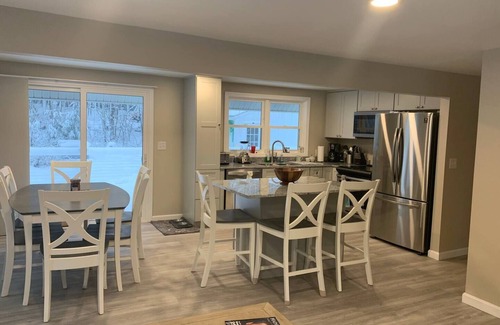 Standish House | Sebago Lake, ME Lakeside Hot Tub just renovatednn