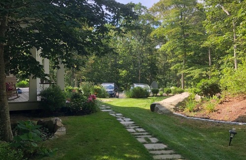 Woods Hole House | Secluded 4 bed home on the bike path, 2 acres, and .5 m from Nobska Beach