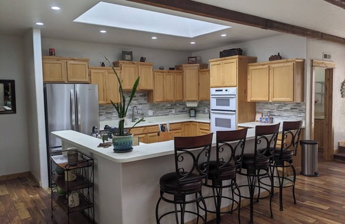 Groom Creek Cabin | Secluded 4BR Oasis with Pool, Ping Pong and Blackjack tables and Forest Access