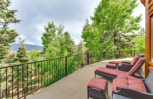Angel Fire House | Secluded Angel Fire Retreat Deck and Stunning View!