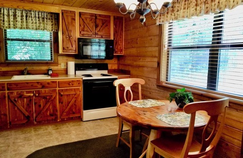Eureka Springs Cabin | Secluded Hideaway Cabin boasting Wrap-Around Deck and Jacuzzi for two! Trail & Cave on property!