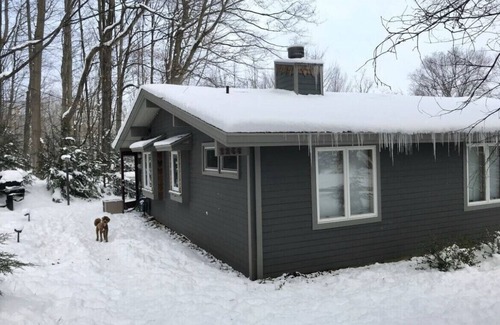 Fennville House | Secluded Mid Century Modern Hutchins Lake Property on 12 acres
