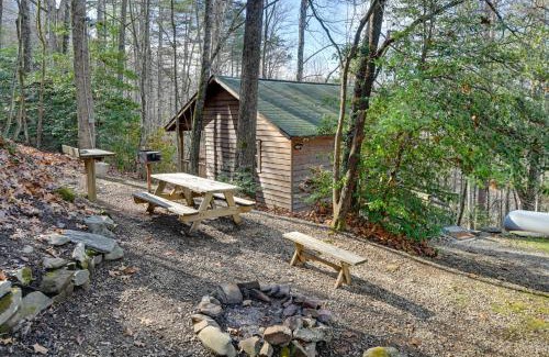 Bryson City House | Secluded Nantahala Gone Hunting Cabin with Hot Tub