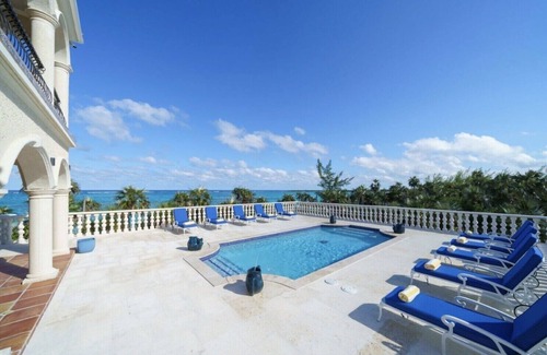 Double Bay House | Secluded Private Pink-Sand Beach-Front Grand 3-Home Mediterranean Estate w/Pool