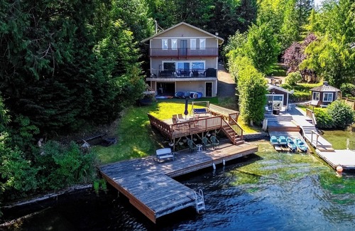 Port Angeles House | Secluded "Reflection Point" at Lake Sutherlandn
