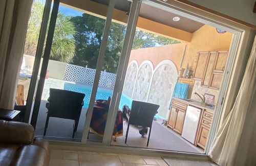 Delray Beach House | Second Floor Totally Pool with BBQand summer kitchen One block from the Avenue