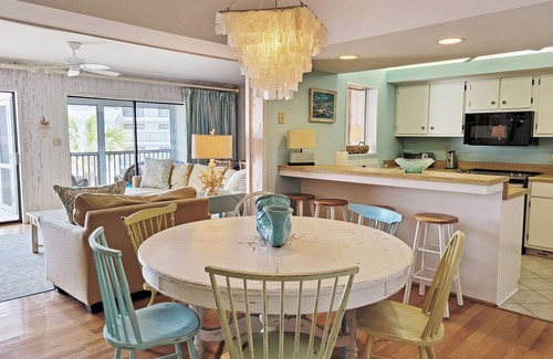 Pawleys Island Condo | Second Row Condo, Covered Parking, Creek Dock, 2 Pools, Easy Access to Beach