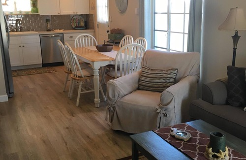 Pierpont Bay House | Seconds To The Beach, View From Deck, Sleeps 8 or 10 w/Guest House