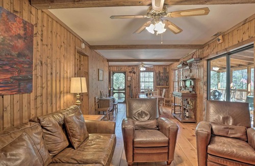 Lakemont Cabin | Seed Lake Home on 14 Acres w/ Boat Dock + Kayaks!
