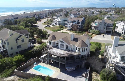 Corolla Light House | Semi-Oceanfront, Close to Beach Access, Private Pool, Hot Tub, 109, Happy Ours