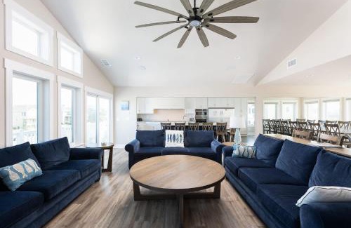 Whalehead Beach House | Semi-Oceanfront Retreat with Pool Theater Elevator