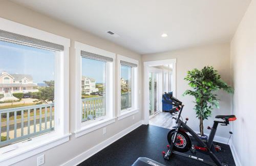 Whalehead Beach House | Semi-Oceanfront Retreat with Pool Theater Elevator