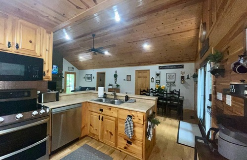 Unaka Cabin | Serene Blue Ridge-Ocoee cabin, FULL porch, fireplace, pool table, pet friendly