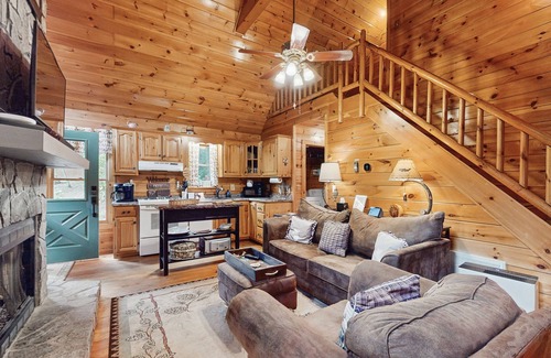 Mineral Bluff Cabin | Serene dog-friendly cabin w/hot tub under the stars & waterview