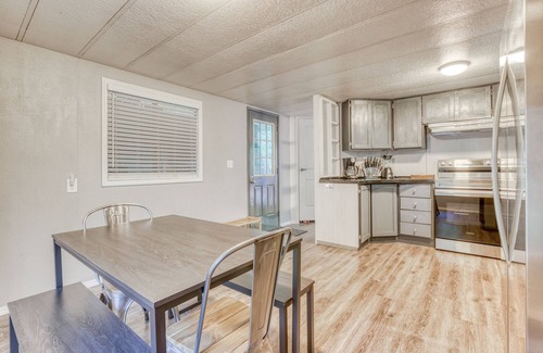 Sandy House | Serene home with large outdoor deck, beautiful forest views, firepit & gas grill