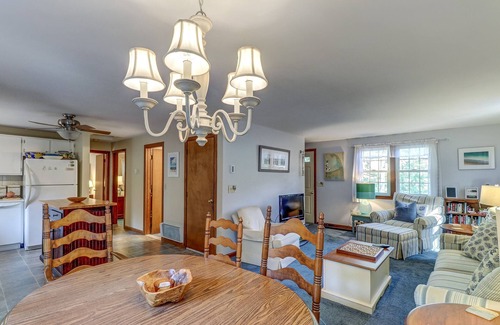 East Harwich House | Serene home with WiFi, deck, & outdoor fireplace - walk to beach