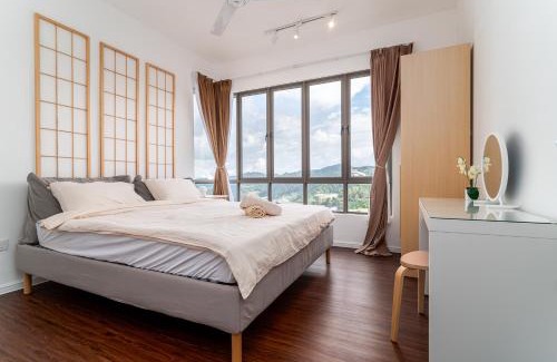 Brinchang Apartment | Serene Japandi Family Retreat 2-7pax &Sunrise View