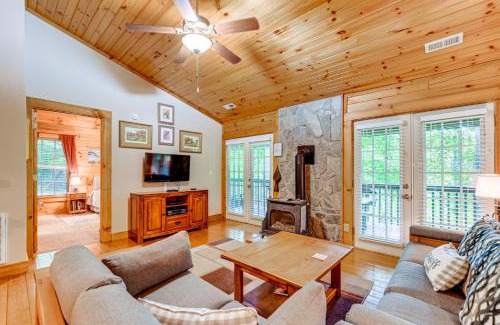 Maggie Valley House | Serene Maggie Valley Retreat with Deck and Hot Tub!