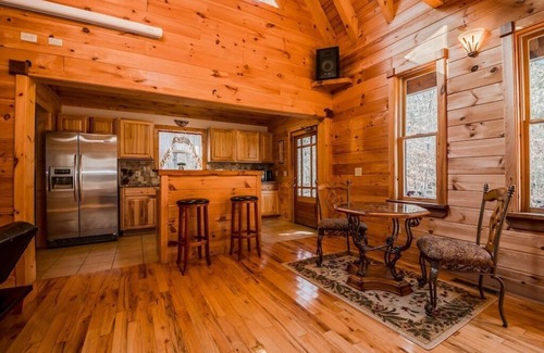 Helen Cabin | Serenity for Two Cabin | 1BR 2 BA | Jacuzzi Tub | Hot Tub | Fire Pit