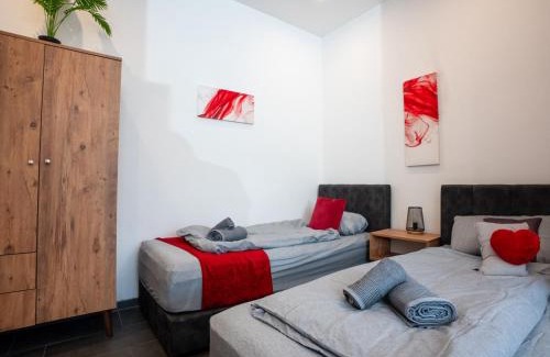 Hochlarmark Apartment | Serviceroom24 - Space in Recklinghausen Hoch WLAN - Smart-TV - 24-7 Check-in und Küche