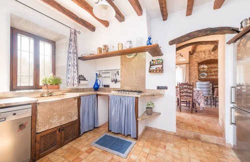 Buger Villa | SES PLANES - Ancient 16th century oil mill with a private pool and in a quiet area. Free W