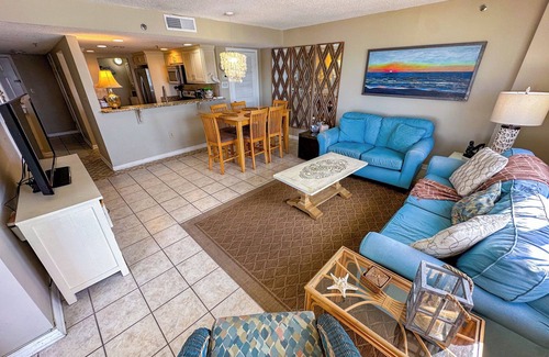 Cherry Grove Beach Condo | Shalimar 2B! Oceanfront Bliss! 2BR Condo with Balcony Access from BOTH Bedrooms!